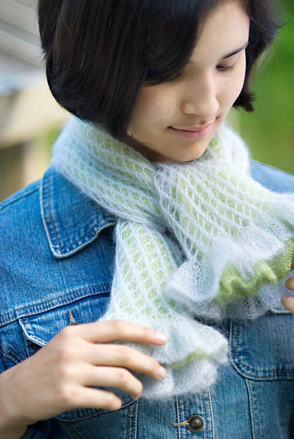 Two Way Ruffle Scarf by Churchmouse Yarns and Teas
