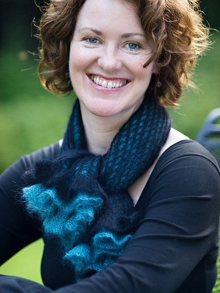 Two Way Ruffle Scarf by Churchmouse Yarns and Teas