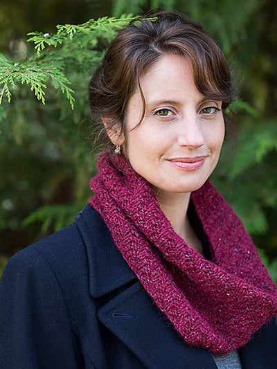 Walking Rib Cowl & Muffler by Churchmouse Yarns and Teas