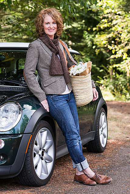 Walking Rib Cowl & Muffler by Churchmouse Yarns and Teas