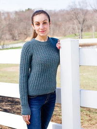 Waffley Pullover by Pamela Wynne