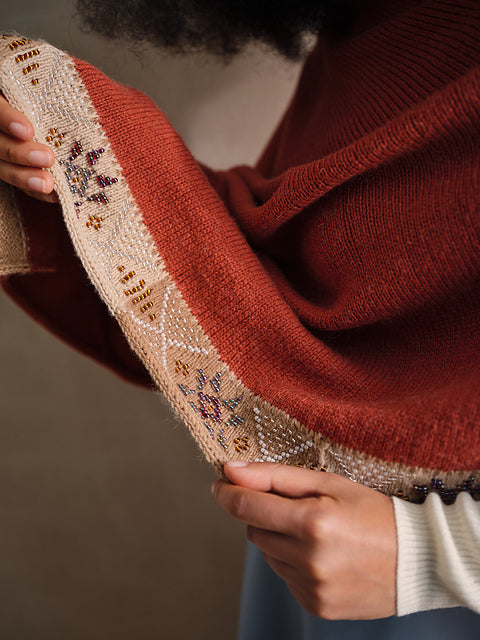 Laine Beaded Colourwork: A Modern Approach to Knitting with Beads by Jeanette Sloan