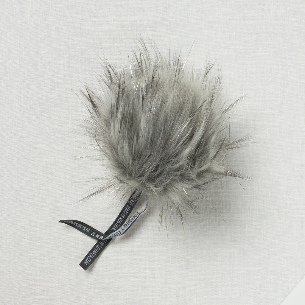 Lovafur Luxe Faux Fur Pom Lurex Raccoon