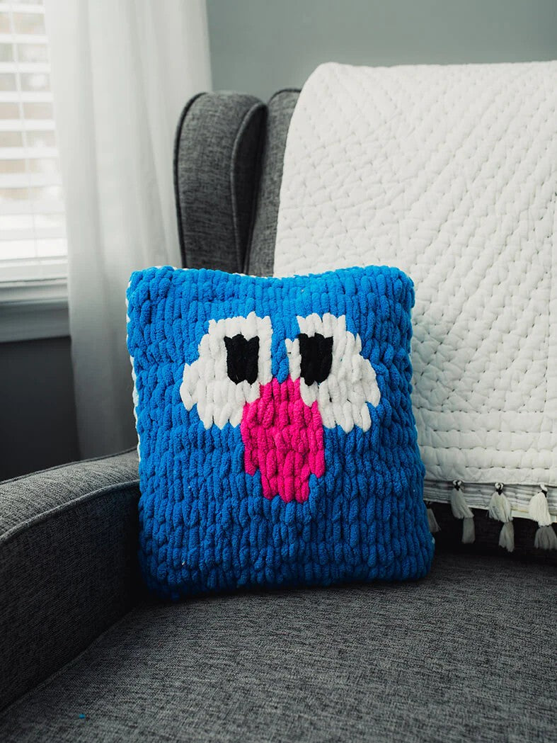 Grover Eyes Pillow (Crafts) by Lion Brand Yarn