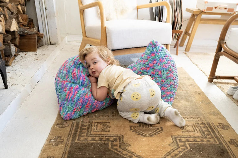 Pyramid Pillows (Knit) by Lion Brand Yarn