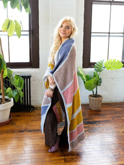 Mod Color Afghan (Knit) by Lion Brand Yarn