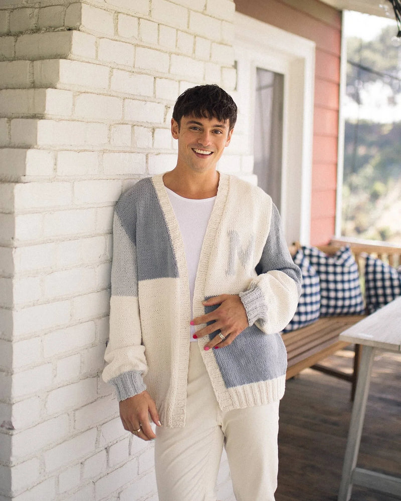 Letter Sweater (Knit) by Lion Brand Yarn