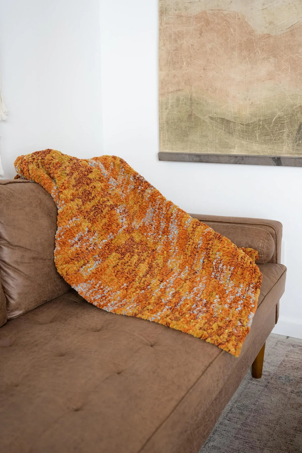 Waffle Stitch Afghan (Knit) by Lion Brand Yarn