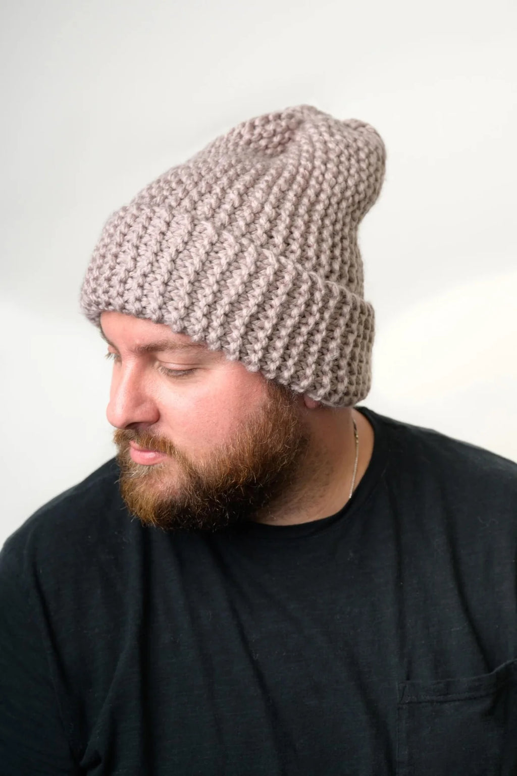 InstaKnit™ Slouchy Sideways Hat (Knit) by Lion Brand Yarn