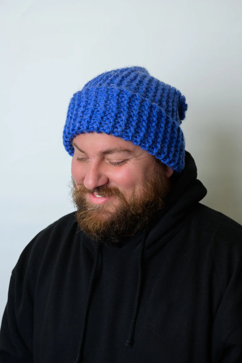 InstaKnit™ Slouchy Sideways Hat (Knit) by Lion Brand Yarn