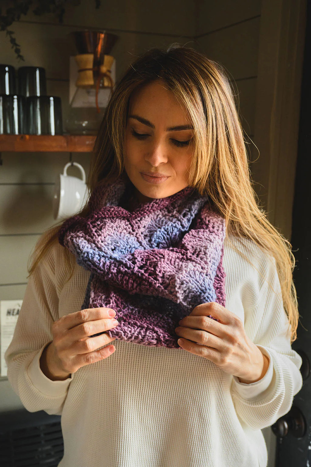 Perry Street Cowl (Knit) by Lion Brand Yarn