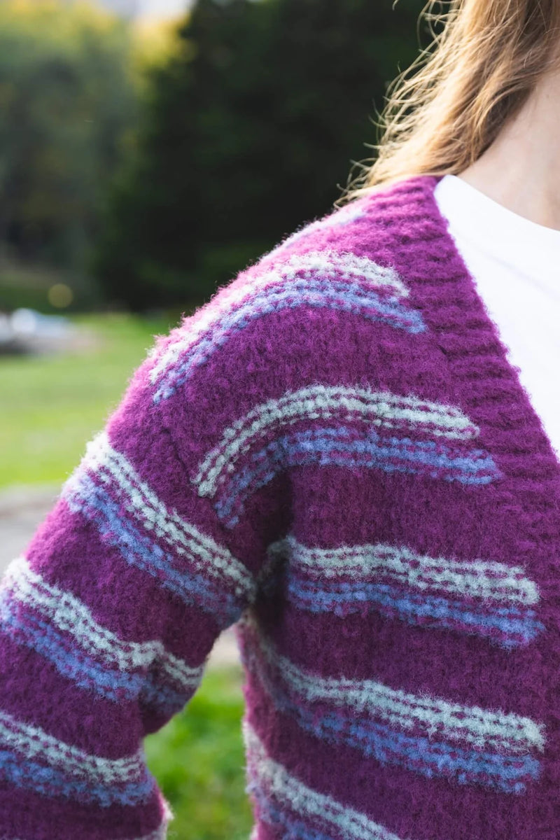 Darby Cardigan (Knit) by Lion Brand Yarn