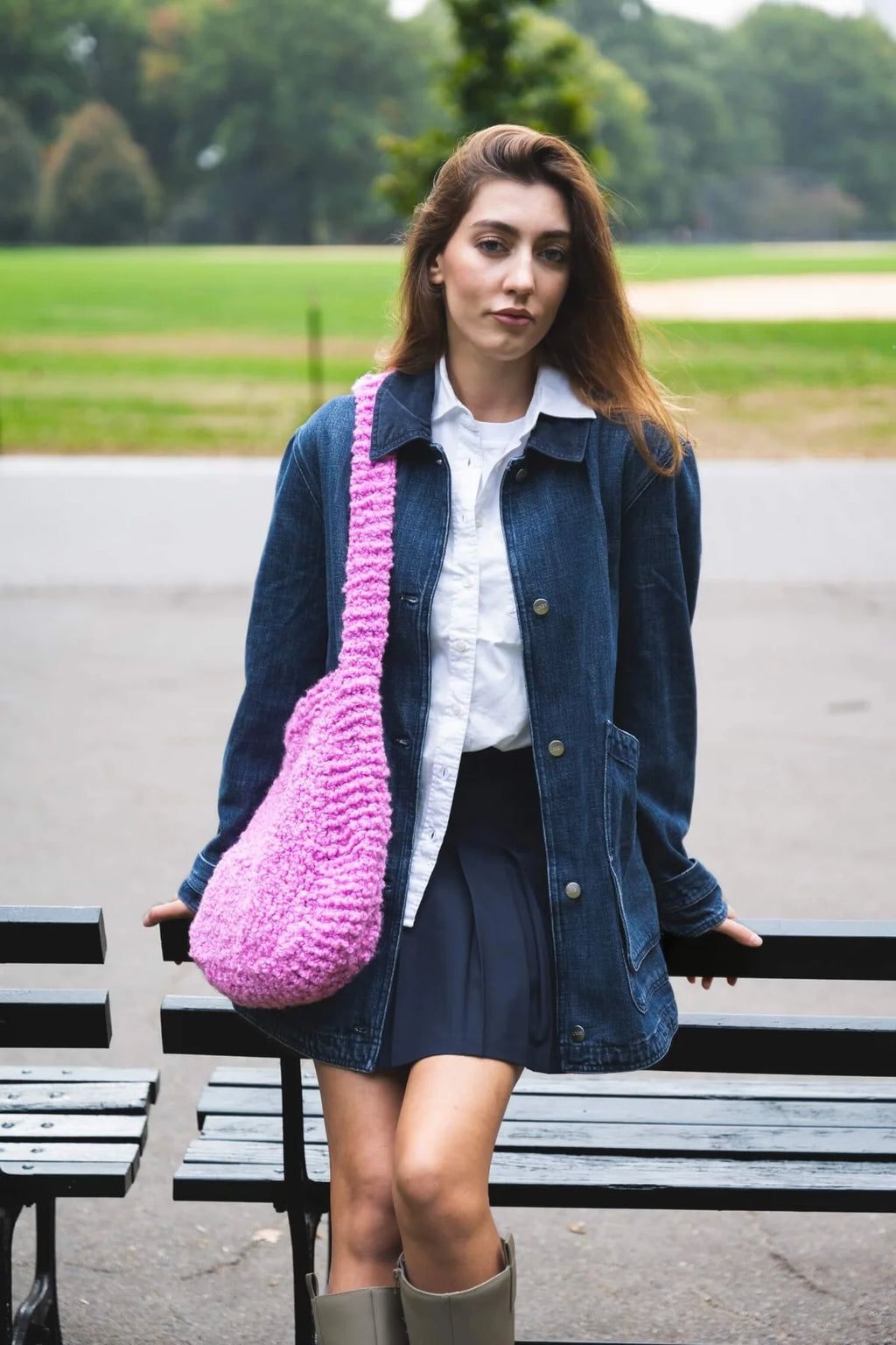 Shoulder Bag (Knit) by Lion Brand Yarn