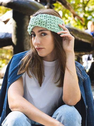Twisted Headband (Crochet) by Lion Brand Yarn