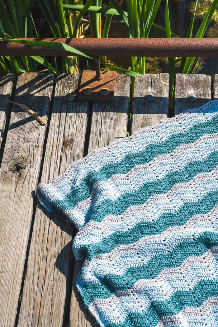 Croton Ripple Afghan (Crochet) by Lion Brand Yarn