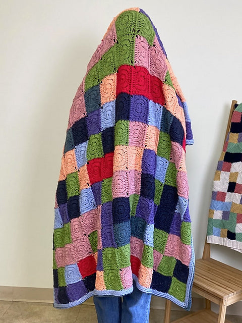 Mindful Mosaic Blanket (Crochet) by Mel Kennelly