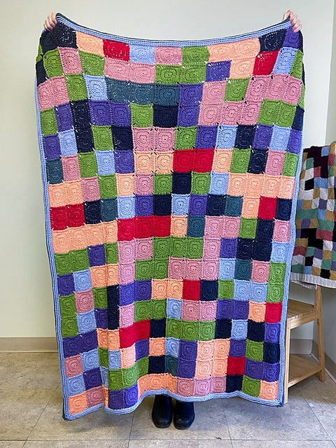 Mindful Mosaic Blanket (Crochet) by Mel Kennelly