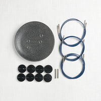 Lykke Indigo 5" Interchangeable Circular Needle Set, Violet Denim Case