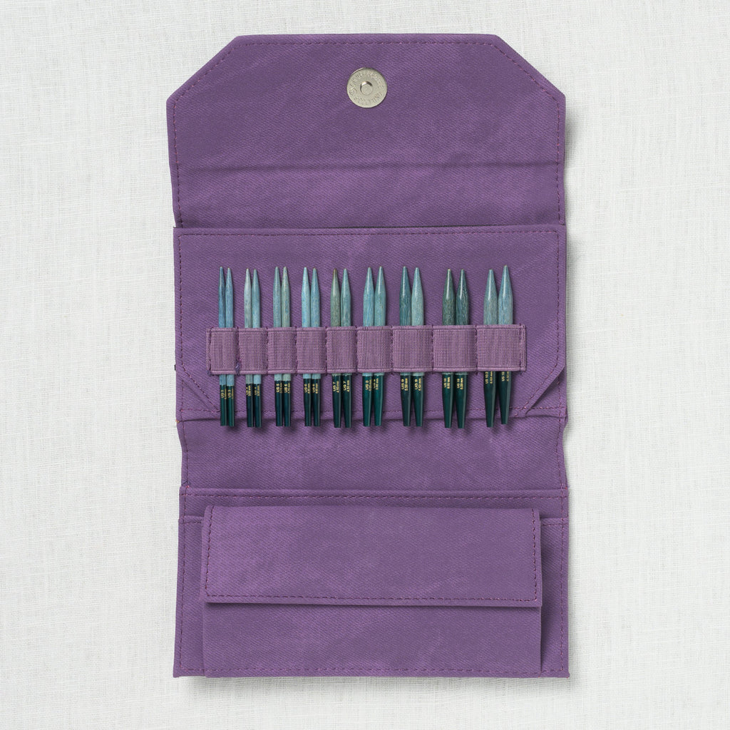 Lykke Indigo 3.5" Interchangeable Circular Needle Set, Violet Denim Case
