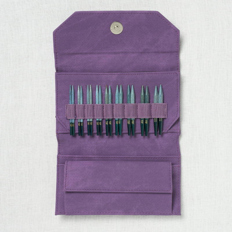 Lykke Indigo 3.5" Interchangeable Circular Needle Set, Violet Denim Case