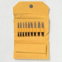 Lykke Umber 3.5" Interchangeable Circular Needle Set, Dandelion Denim Case