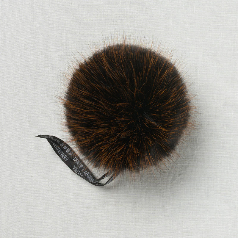 Lovafur Luxe Faux Fur Pom Orange Harlequin