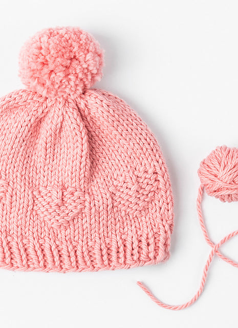 Helena Heart Hat by Nancy Ekvall