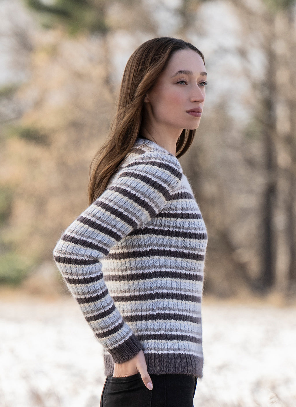 Misty Horizon Sweater by Debbie West