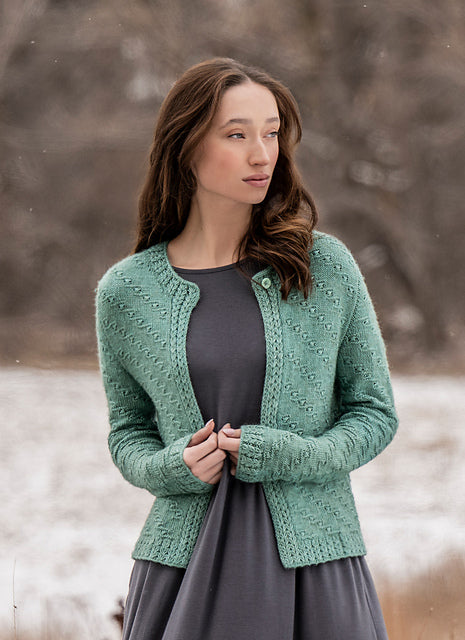 Ocean Bloom Cardigan by Elena Dimchevska