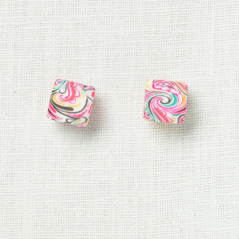 Fox & Pine Small Needle Stitch Stoppers, Pink Paisley Hexagon