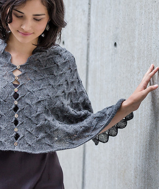 Spin-Stitch Scarf & Poncho by Churchmouse Yarns and Teas