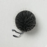 Lovafur Luxe Faux Fur Pom Salt and Pepper Harlequin
