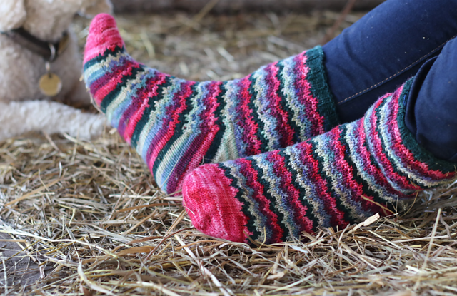 Flourish Socks by Anna-Sophia Hirst