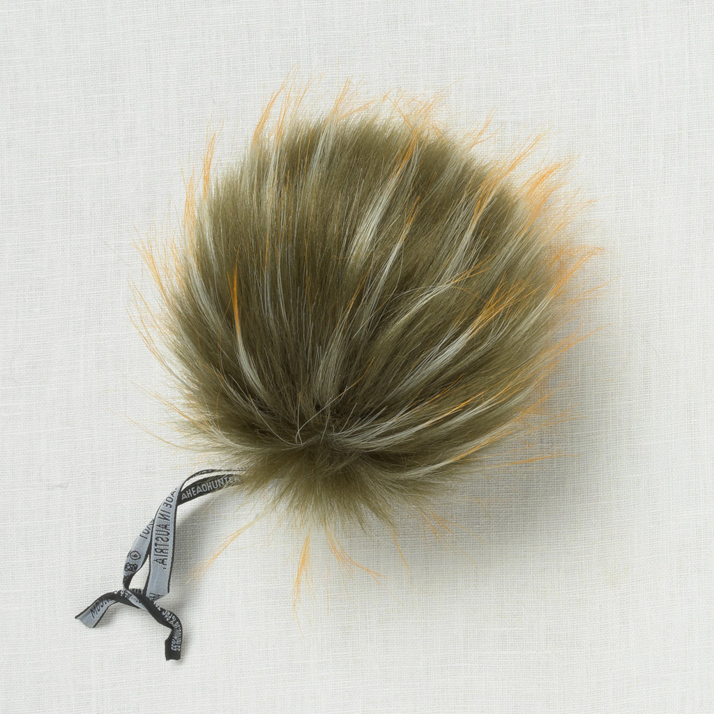 Lovafur Luxe Faux Fur Pom Seaweed Raccoon
