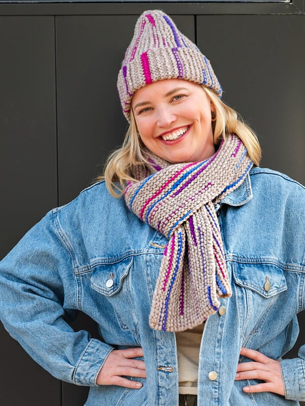 Sideline Scarf and Hat by Åsa Buchta