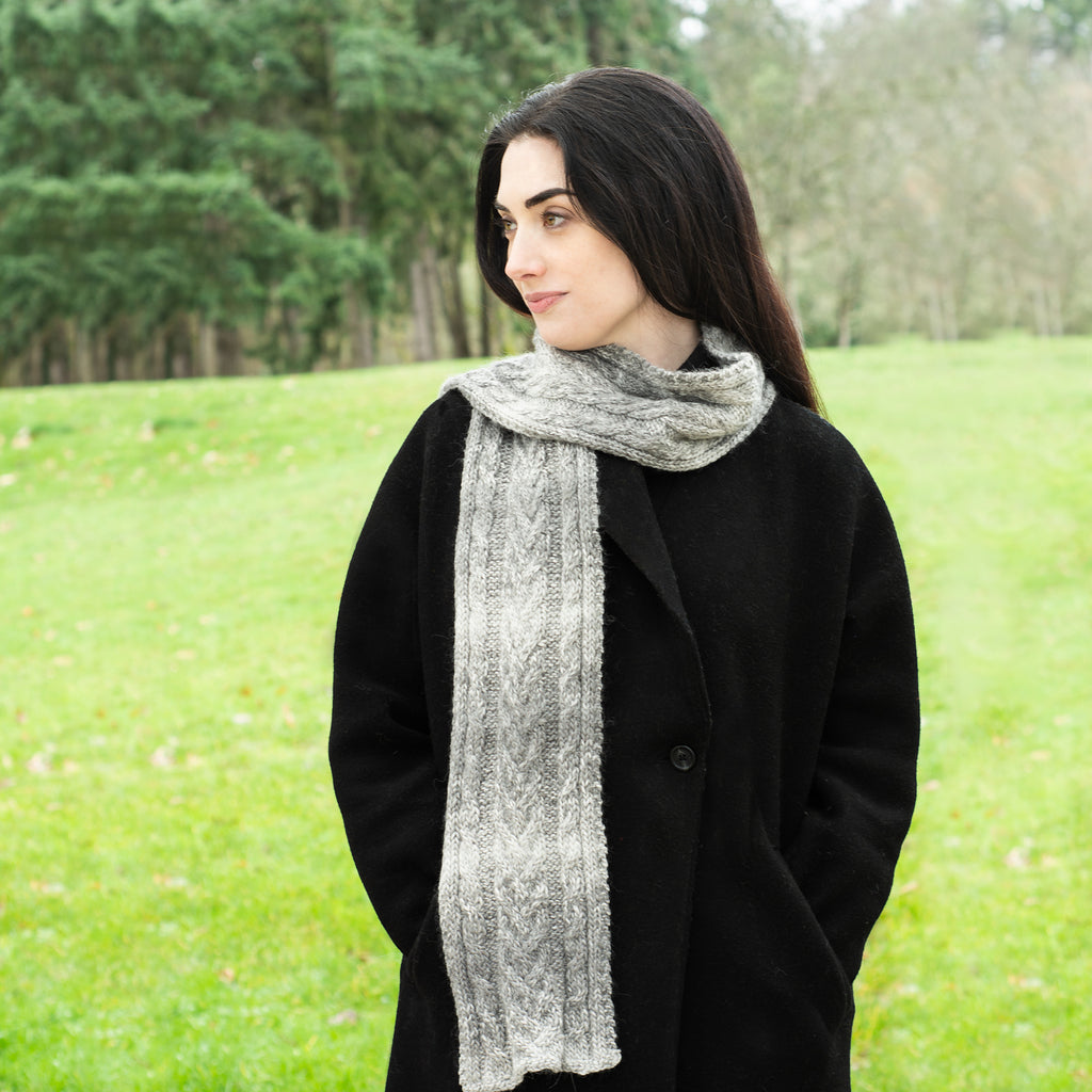 Cabled Scarf by Shannon Dunbabin