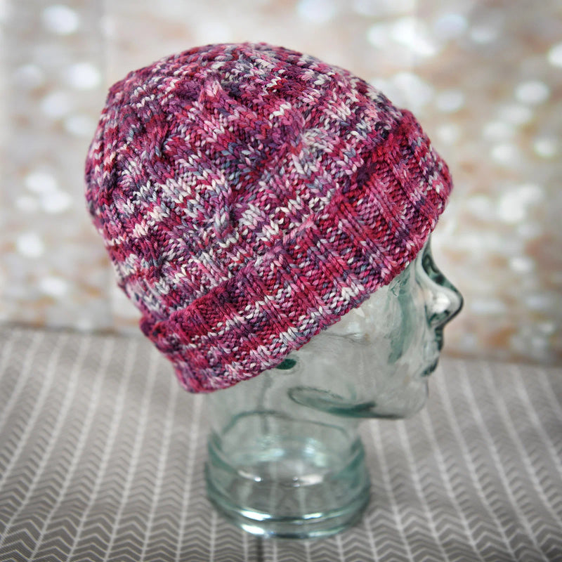 Raspberry Braids Hat by Shannon Dunbabin