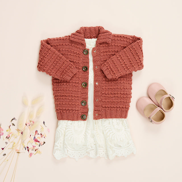Charlie Textured Hoody & Cardigan by Sarah Hatton