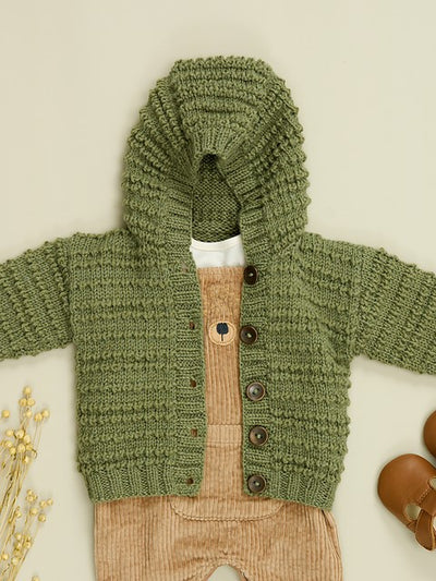 Charlie Textured Hoody & Cardigan by Sarah Hatton