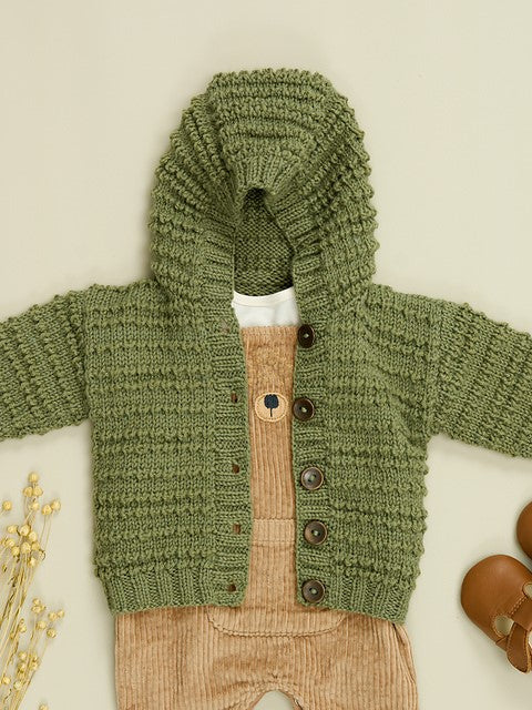 Charlie Textured Hoody & Cardigan by Sarah Hatton