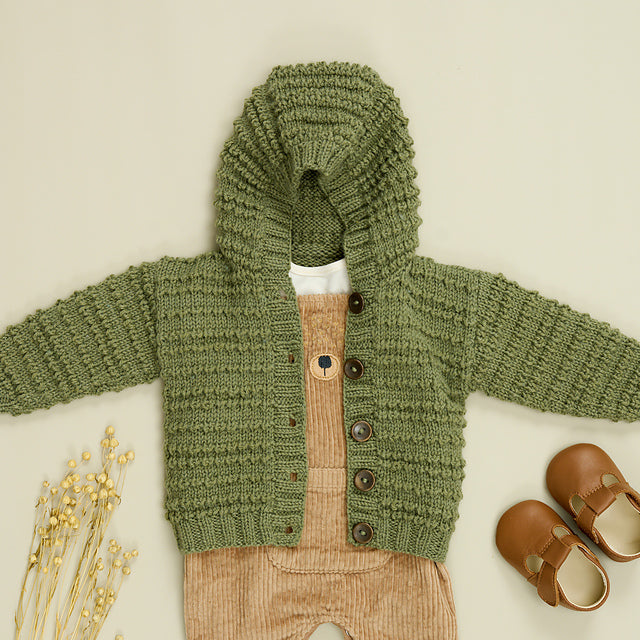 Charlie Textured Hoody & Cardigan by Sarah Hatton