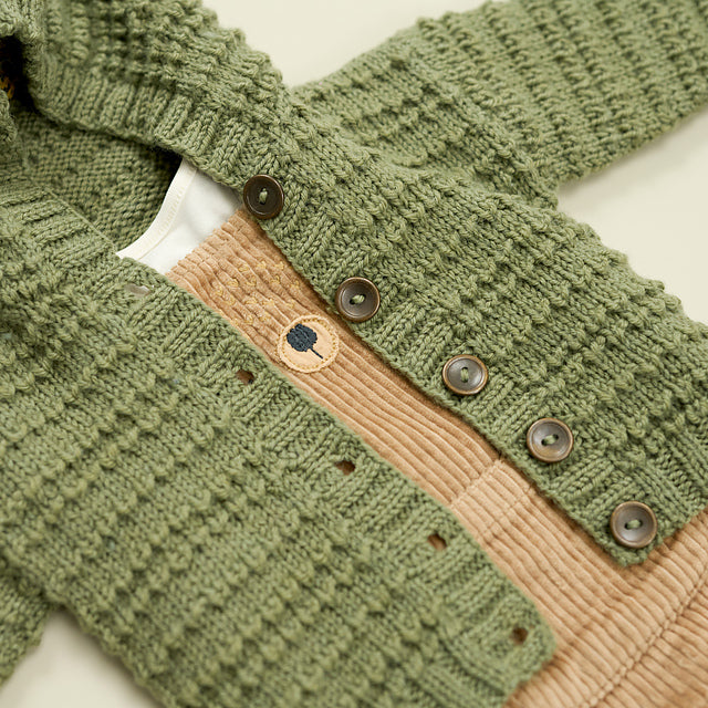 Charlie Textured Hoody & Cardigan by Sarah Hatton