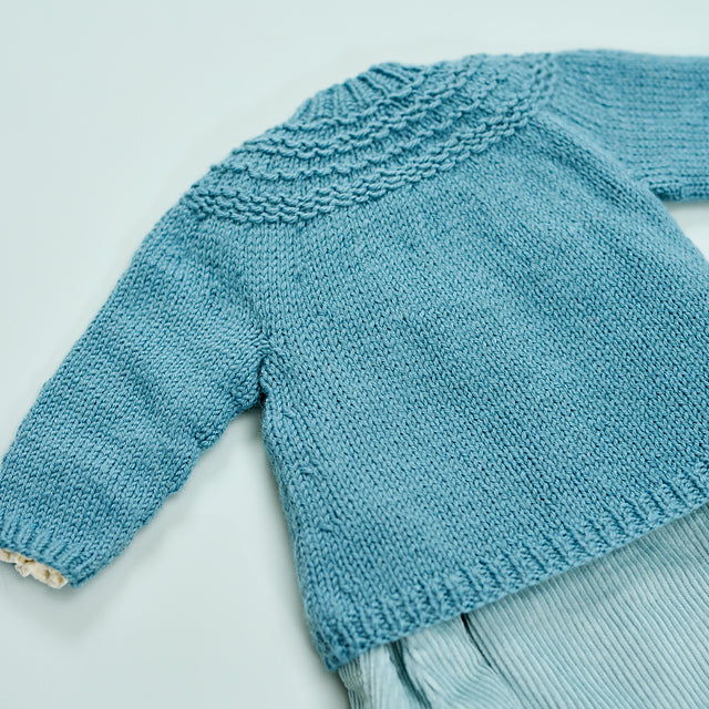 Madeline Yoke Cardigan & Hat by Sarah Hatton