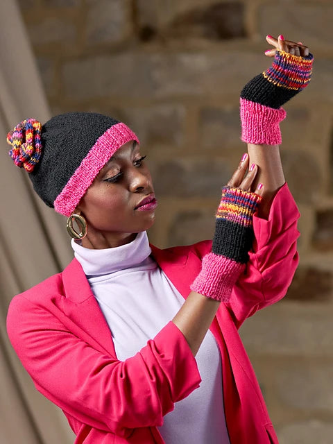 Susannah Ribbed Wrist Warmers by Zandra Rhodes