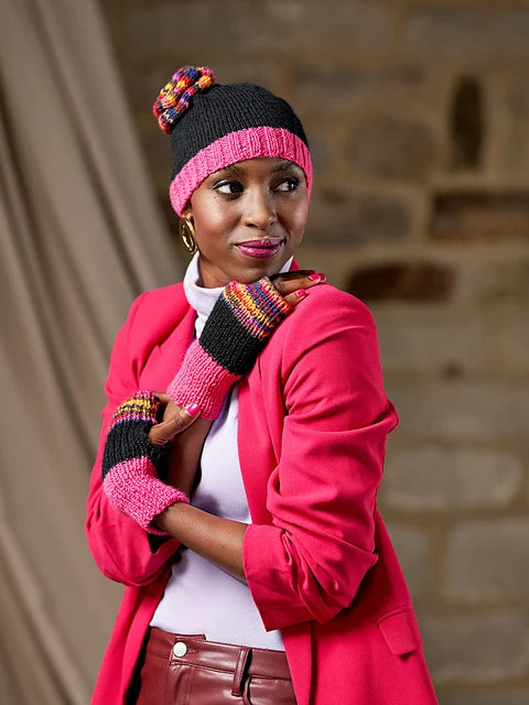 Susannah Ribbed Wrist Warmers by Zandra Rhodes