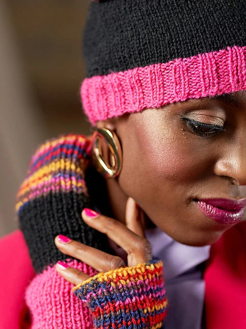Susannah Ribbed Wrist Warmers by Zandra Rhodes