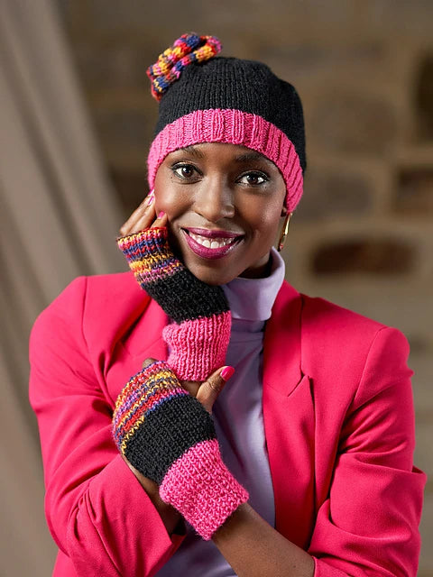 Susannah Ribbed Wrist Warmers by Zandra Rhodes