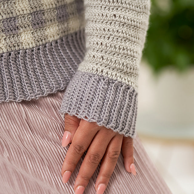 Pearl Checked Jumper by Cassie Ward