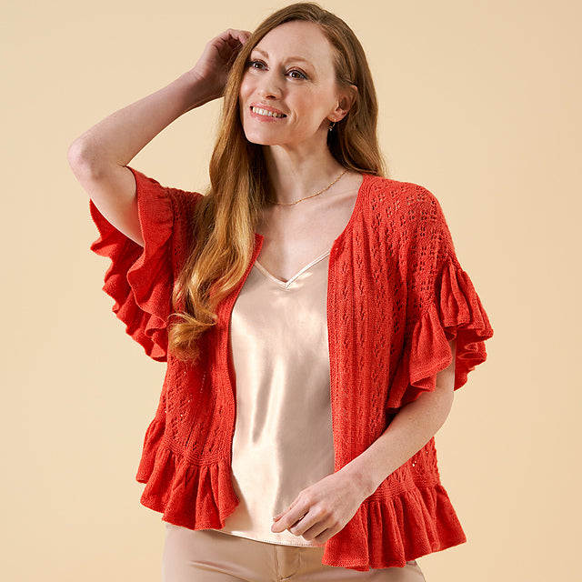 Juliana Lace Ruffle Top & Cardigan by Chloe Elizabeth Birch