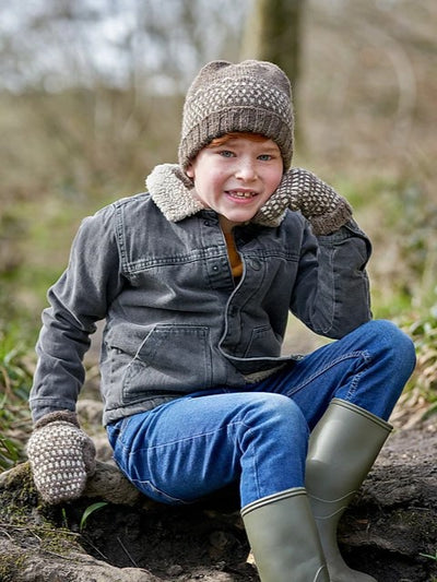 Thimbleby Children's Fair Isle Hat & Mittens by Sarah Hatton